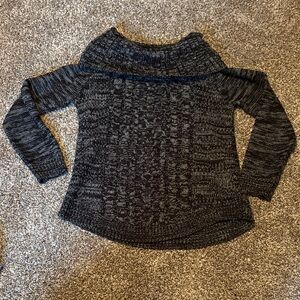 Women's Black and Gray It’s Our Time Sweater